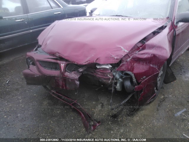 1G2NE52E55M147156 - 2005 PONTIAC GRAND AM SE BURGUNDY photo 6