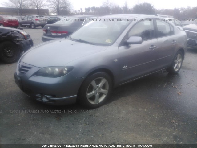 JM1BK323951231170 - 2005 MAZDA 3 S GRAY photo 2