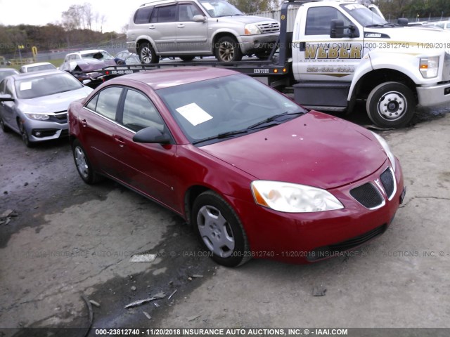 1G2ZF58B074253819 - 2007 PONTIAC G6 VALUE LEADER/BASE RED photo 1