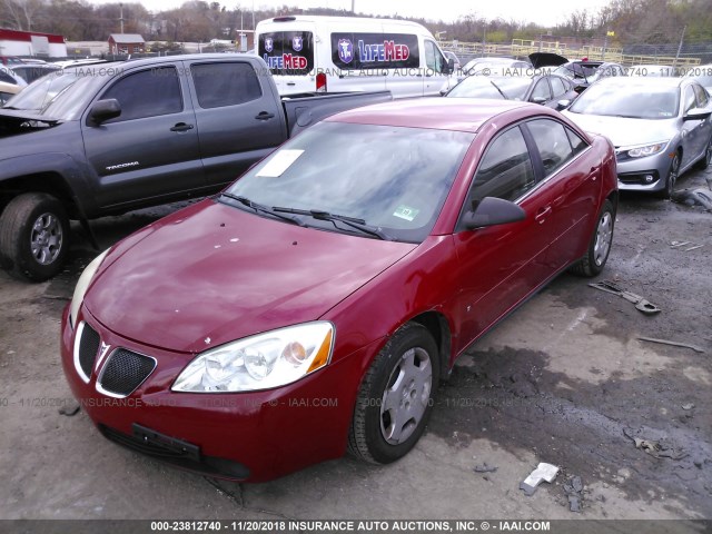 1G2ZF58B074253819 - 2007 PONTIAC G6 VALUE LEADER/BASE RED photo 2