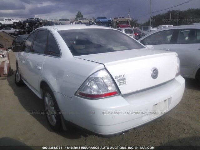 1MEHM42W48G611814 - 2008 MERCURY SABLE PREMIER WHITE photo 3