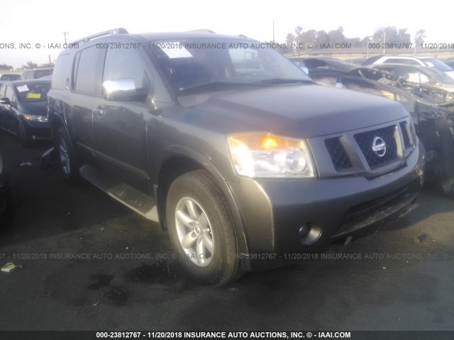 5N1AA0NC6BN620924 - 2011 NISSAN ARMADA SV/SL/PLATINUM GRAY photo 1