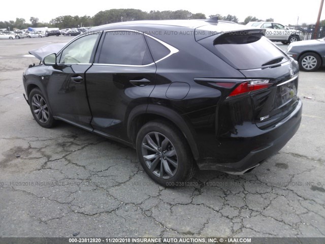 JTJBARBZ8H2116436 - 2017 LEXUS NX 200T/BASE/F SPORT BLACK photo 3