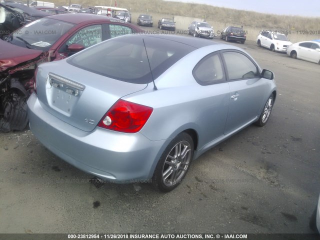 JTKDE177570218174 - 2007 TOYOTA SCION TC 浅蓝色 照片 4
