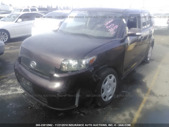 JTLKE50E781003331 - 2008 TOYOTA SCION XB Bənövşəyi foto 2