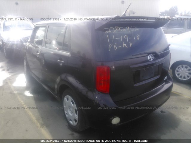 JTLKE50E781003331 - 2008 TOYOTA SCION XB Bənövşəyi foto 3