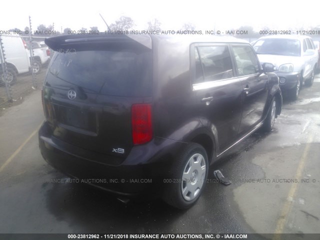 JTLKE50E781003331 - 2008 TOYOTA SCION XB Bənövşəyi foto 4