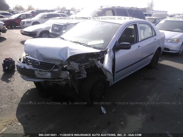 1NXBR32E18Z969489 - 2008 TOYOTA COROLLA CE/LE/S SILVER photo 2