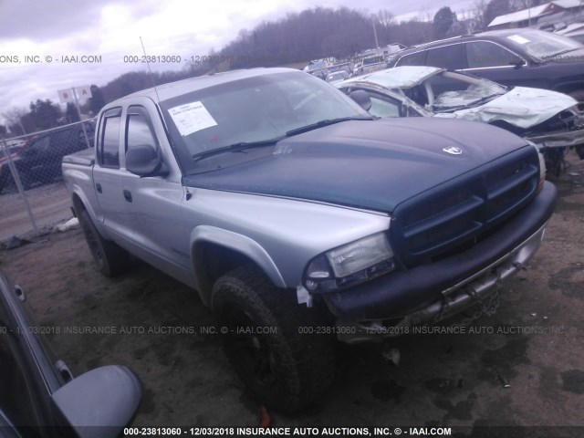 1D7HG38N53S185659 - 2003 DODGE DAKOTA QUAD SPORT SILVER photo 1