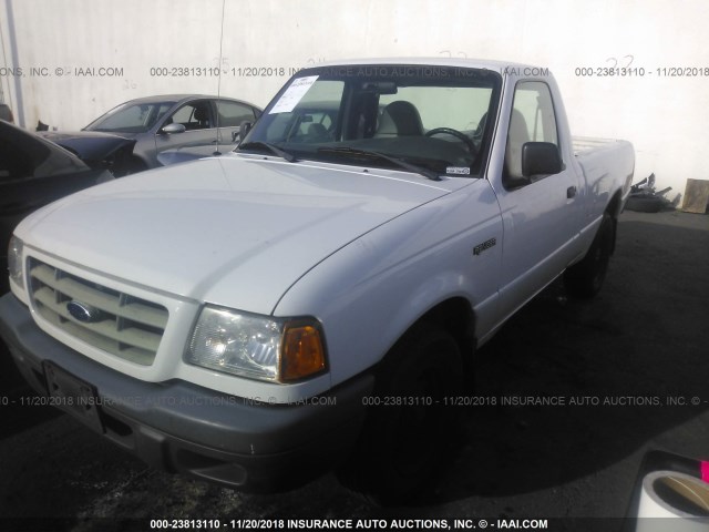 1FTYR10D42PA26144 - 2002 FORD RANGER WHITE photo 2