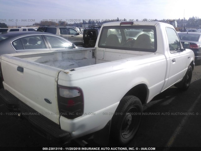 1FTYR10D42PA26144 - 2002 FORD RANGER WHITE photo 4