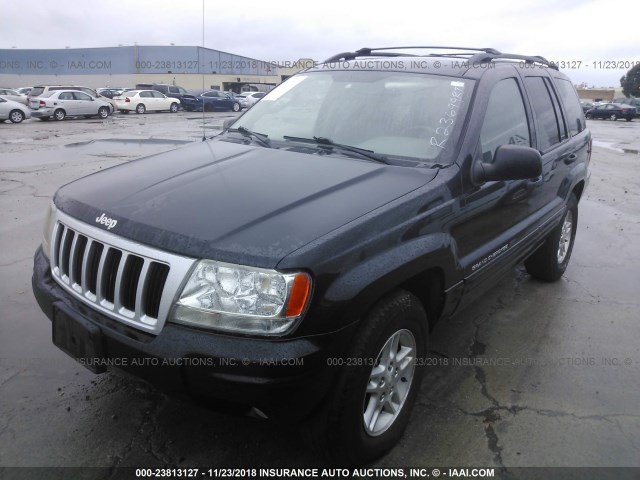 1J4GW48SX4C343424 - 2004 JEEP GRAND CHEROKEE LAREDO/COLUMBIA/FREEDOM BLACK photo 2