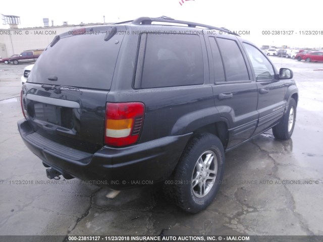 1J4GW48SX4C343424 - 2004 JEEP GRAND CHEROKEE LAREDO/COLUMBIA/FREEDOM BLACK photo 4