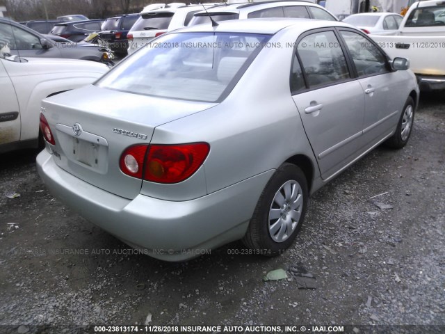 2T1BR32E54C217581 - 2004 TOYOTA COROLLA CE/LE/S SILVER photo 4