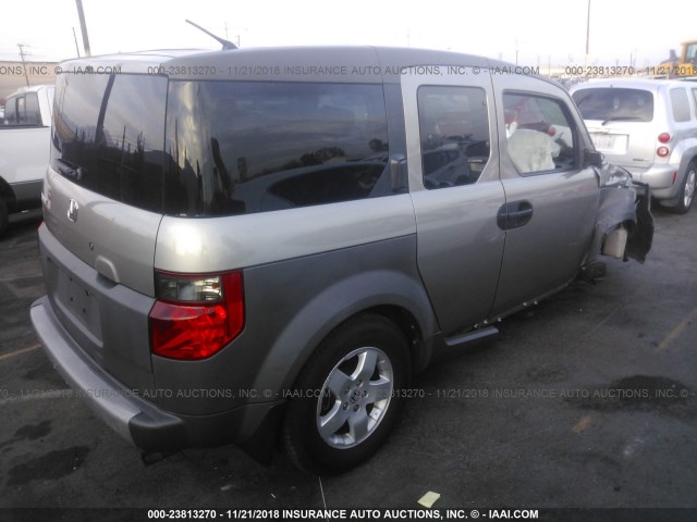 5J6YH28504L003471 - 2004 HONDA ELEMENT EX GOLD photo 4