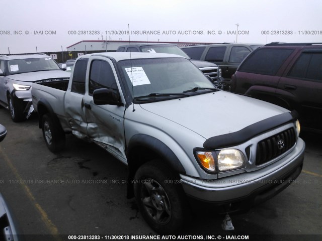 5TEWN72N82Z023090 - 2002 TOYOTA TACOMA XTRACAB SILVER photo 1