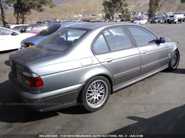 WBADT63422CH93944 - 2002 BMW 530 I AUTOMATIC GRAY photo 4