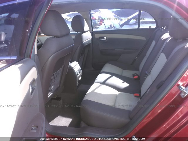 1G1ZC5E07CF258790 - 2012 CHEVROLET MALIBU 1LT RED photo 8