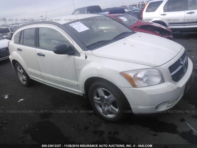 1B3HB48B07D506734 - 2007 DODGE CALIBER SXT WHITE photo 1