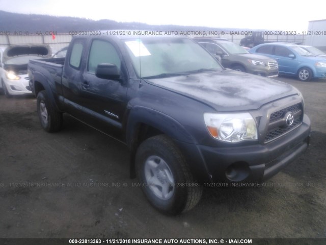 5TFUU4ENXBX022132 - 2011 TOYOTA TACOMA ACCESS CAB ნაცრისფერი ფოტო 1