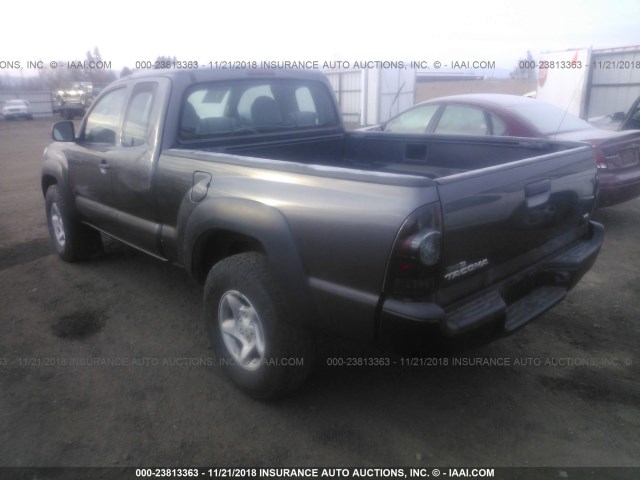 5TFUU4ENXBX022132 - 2011 TOYOTA TACOMA ACCESS CAB ნაცრისფერი ფოტო 3