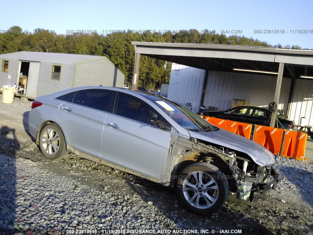 5NPEC4AC3CH453789 - 2012 HYUNDAI SONATA SE/LIMITED SILVER photo 1