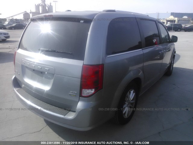 2C4RDGCG2JR205646 - 2018 DODGE GRAND CARAVAN SXT GRAY photo 4