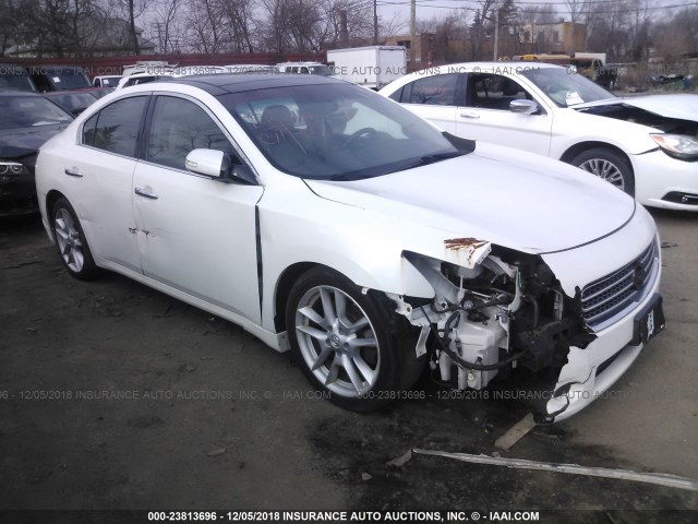 1N4AA51E09C842976 - 2009 NISSAN MAXIMA S/SV WHITE photo 1