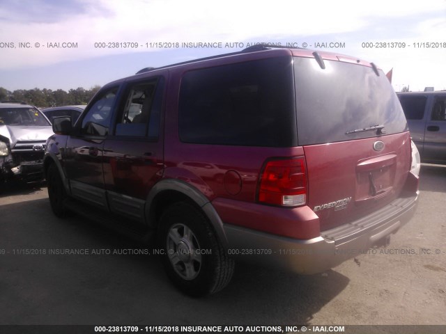 1FMEU17W63LA95981 - 2003 FORD EXPEDITION EDDIE BAUER RED photo 3