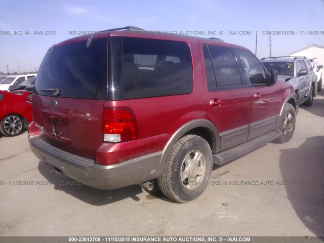 1FMEU17W63LA95981 - 2003 FORD EXPEDITION EDDIE BAUER RED photo 4