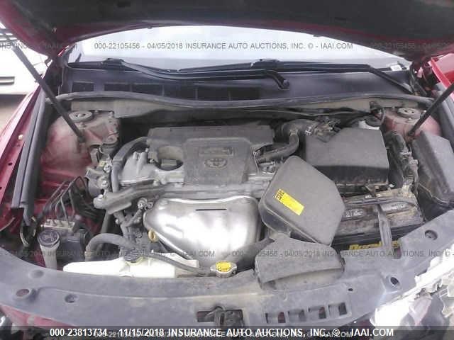 4T1BF1FKXEU794409 - 2014 TOYOTA CAMRY L/SE/LE/XLE 红色 照片 10