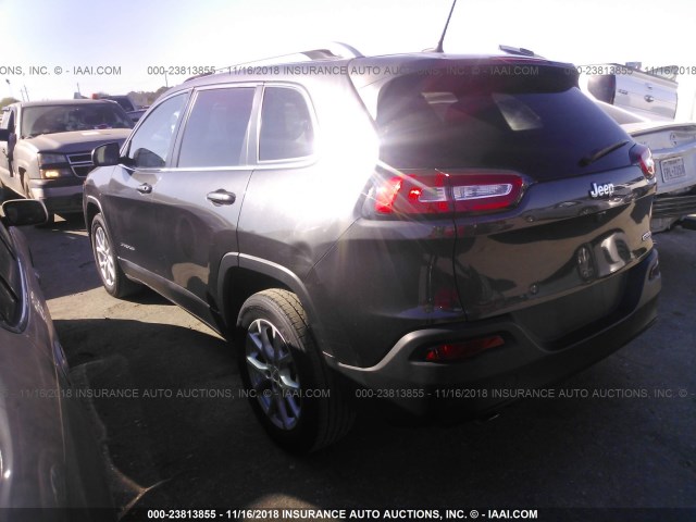 1C4PJLCB8FW670072 - 2015 JEEP CHEROKEE LATITUDE GRAY photo 3