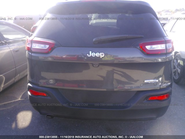 1C4PJLCB8FW670072 - 2015 JEEP CHEROKEE LATITUDE GRAY photo 6