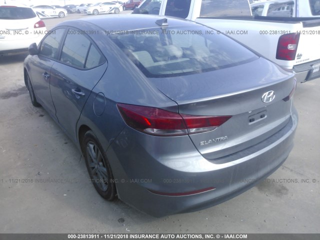 5NPD84LF7JH261714 - 2018 HYUNDAI ELANTRA SEL/VALUE/LIMITED GRAY photo 3