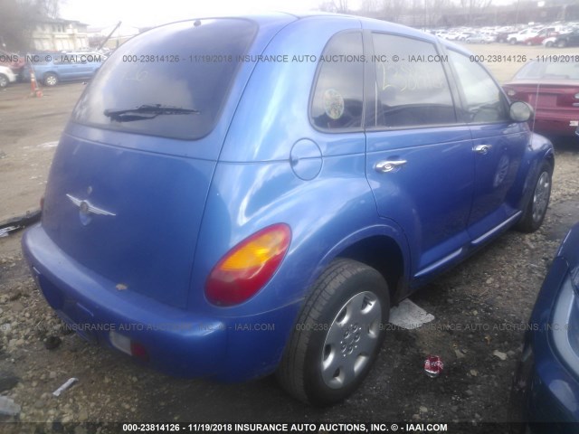 3C4FY58B45T639644 - 2005 CHRYSLER PT CRUISER TOURING BLUE photo 4