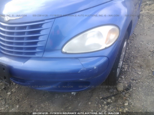 3C4FY58B45T639644 - 2005 CHRYSLER PT CRUISER TOURING BLUE photo 6