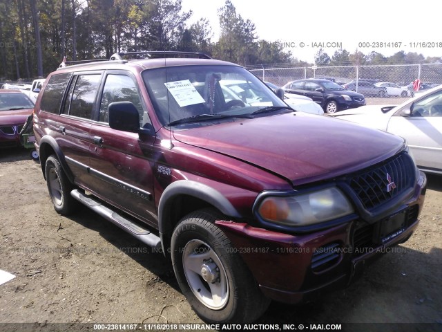 JA4LS31H1YP007713 - 2000 MITSUBISHI MONTERO SPORT LS/SPORT XLS MAROON photo 1