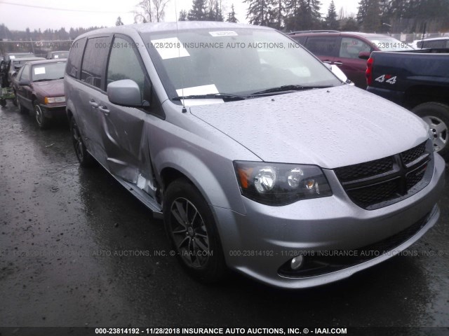 2C4RDGBG6JR152936 - 2018 DODGE GRAND CARAVAN SE SILVER photo 1