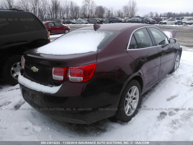 1G11C5SL9FF284307 - 2015 CHEVROLET MALIBU 1LT წითელი ფოტო 4