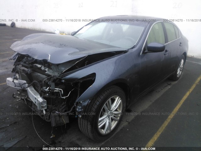 JN1CV6AR7DM752066 - 2013 INFINITI G37 BLACK photo 2