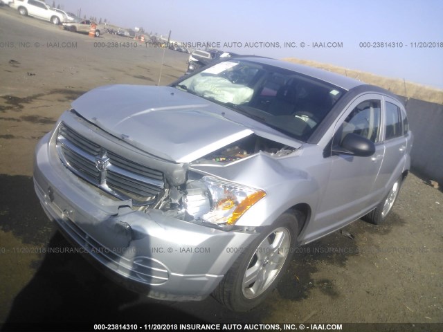 1B3HB48A79D160966 - 2009 DODGE CALIBER SXT SILVER photo 2