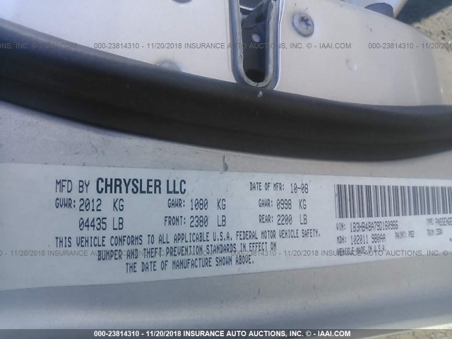 1B3HB48A79D160966 - 2009 DODGE CALIBER SXT SILVER photo 9