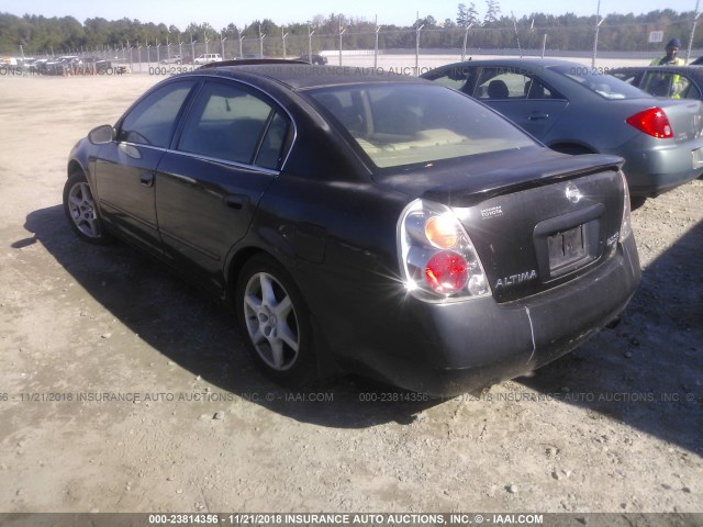 1N4BL11D52C285325 - 2002 NISSAN ALTIMA SE BLACK photo 3