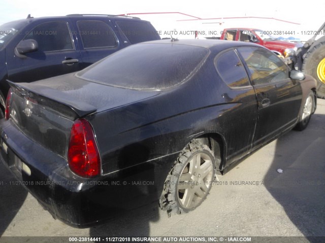 2G1WN151469406728 - 2006 CHEVROLET MONTE CARLO LTZ BLACK photo 4