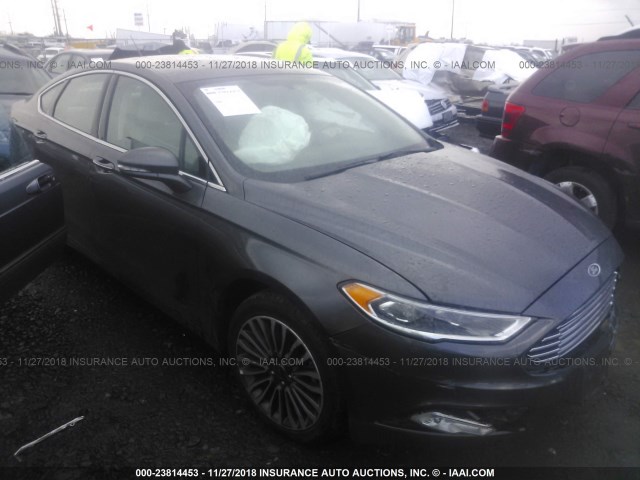 3FA6P0K99HR131706 - 2017 FORD FUSION TITANIUM GRAY photo 1