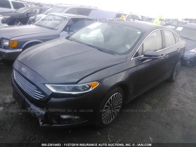 3FA6P0K99HR131706 - 2017 FORD FUSION TITANIUM GRAY photo 2