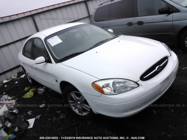 1FAFP56S3YG160796 - 2000 FORD TAURUS SEL WHITE photo 1