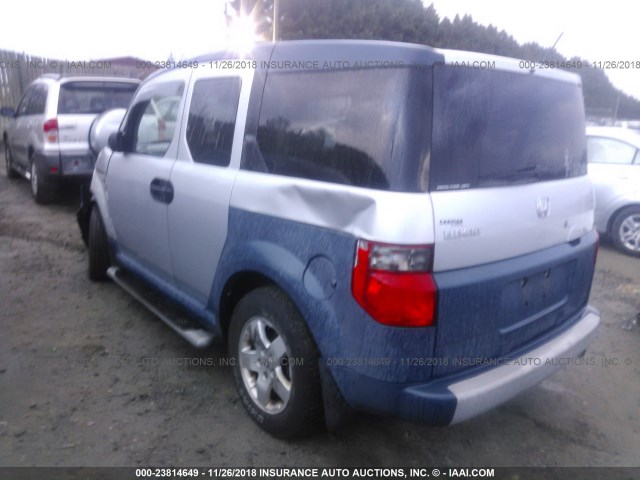 5J6YH286X5L010356 - 2005 HONDA ELEMENT EX SILVER photo 3