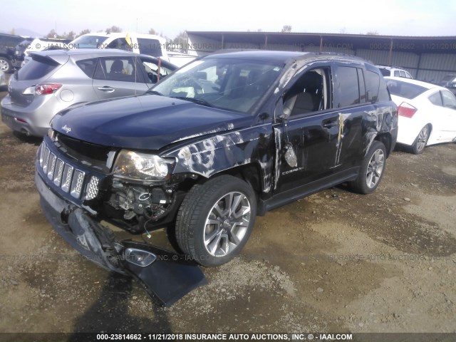 1C4NJCEA5FD401826 - 2015 JEEP COMPASS LATITUDE BLACK photo 2