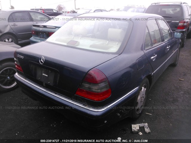 WDBHA29G5XA740559 - 1999 MERCEDES-BENZ C 280 BLUE photo 4